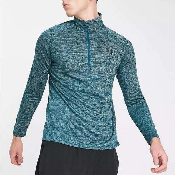 Under Armour Other - UNDER Armour Men’s Medium Heat Gear Dri Fit Green 1/4 Zip Pullover